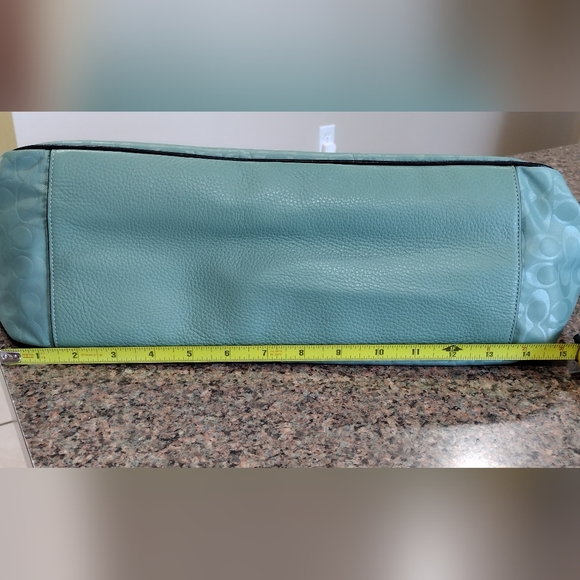 NWT Coach Tote in color block Signature Nylon and leather - Picture 8 of 15